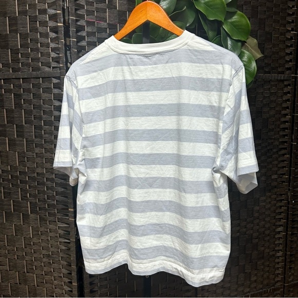 Marc O’ Polo striped cotton t-shirt size large women’s boxy blue and white - Picture 8 of 8